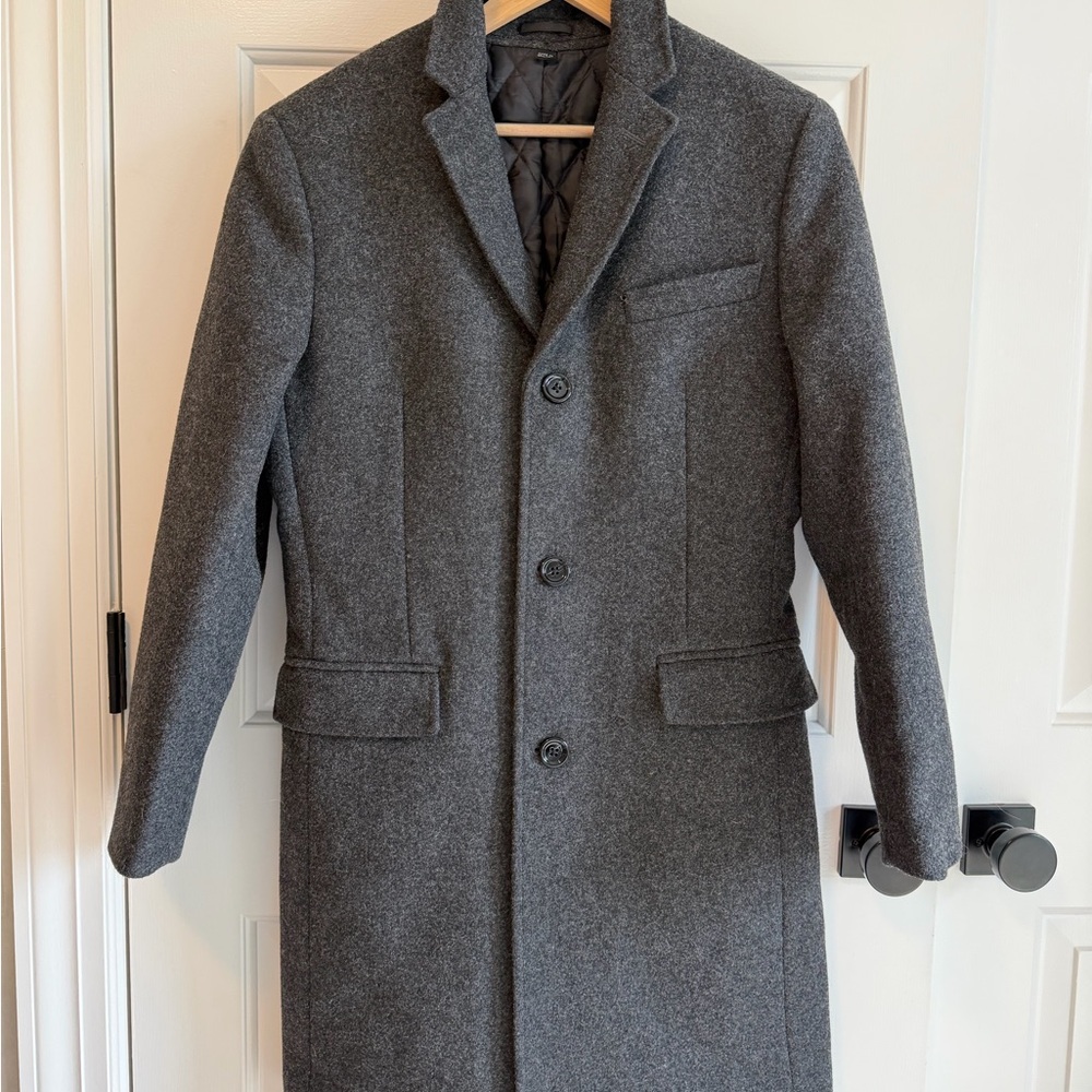 J. Crew Charcoal Trench Coat - Picture 2 of 9